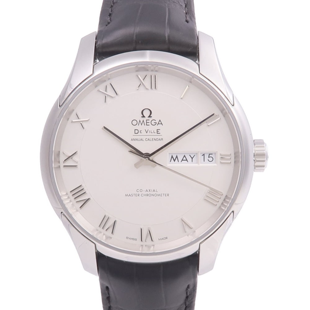 OMEGA De Ville Automatic Watch 433.13.41.22.02.001 Stainless Steel White: OMEGA De Ville Automatic Watch 433.13.41.22.02.001 Stainless Steel White