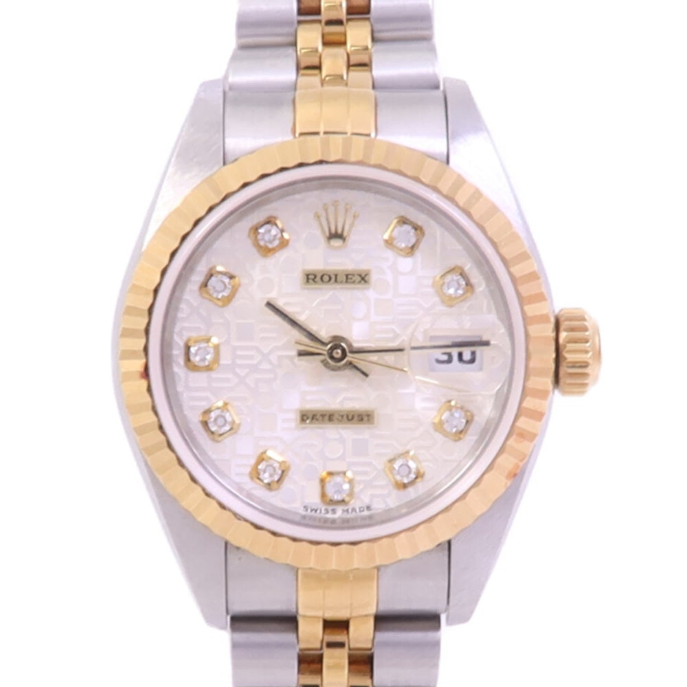 ROLEX Datejust 79173 Automatic Watch 18K YG/Stainless Steel Computer Dial (1 of 15)