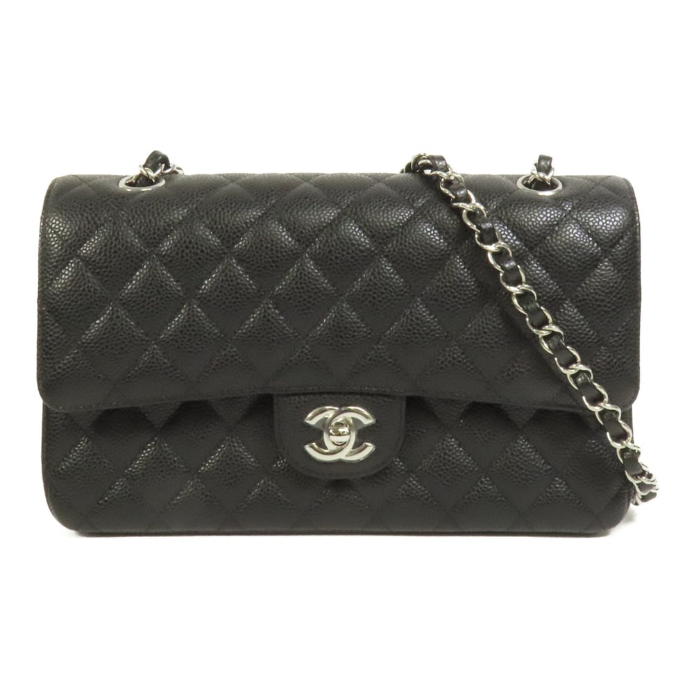 CHANEL CC SHW Classic 25 Chain Shoulder Bag Calfskin Leather Black (1 of 15)
