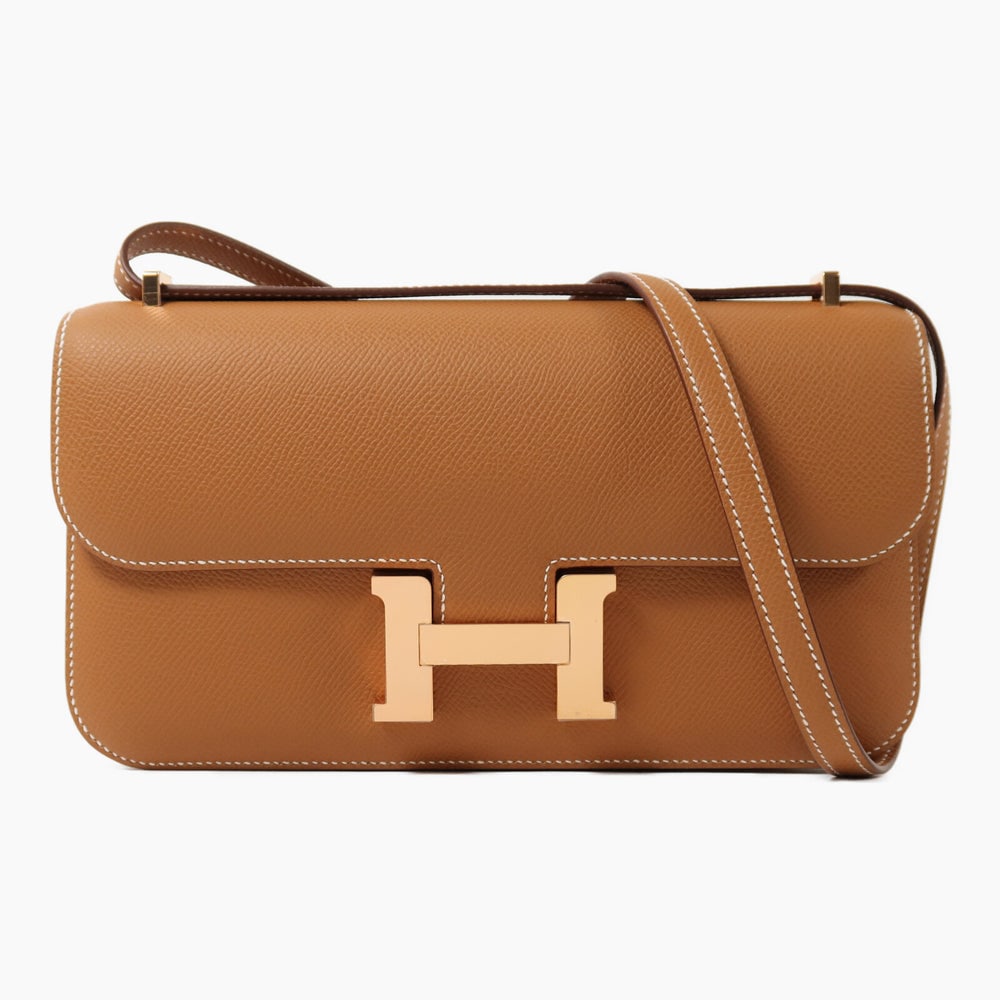HERMES GHW Constance Elan Shoulder Bag Veau Epsom Leather Gold (1 of 16)