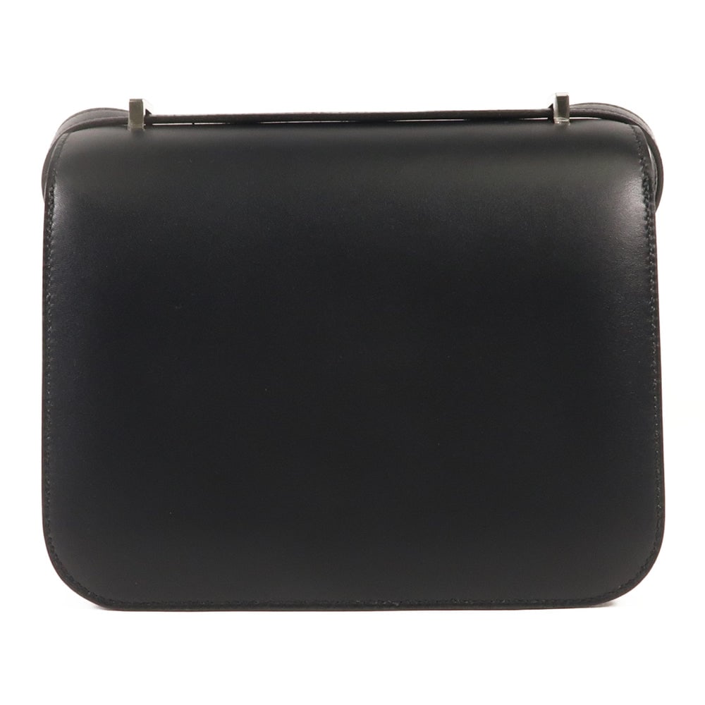 HERMES Monsieur/Crocodile leather Mini Constance silver shoulder bag Shoulder BagNoir Black Noir - 2