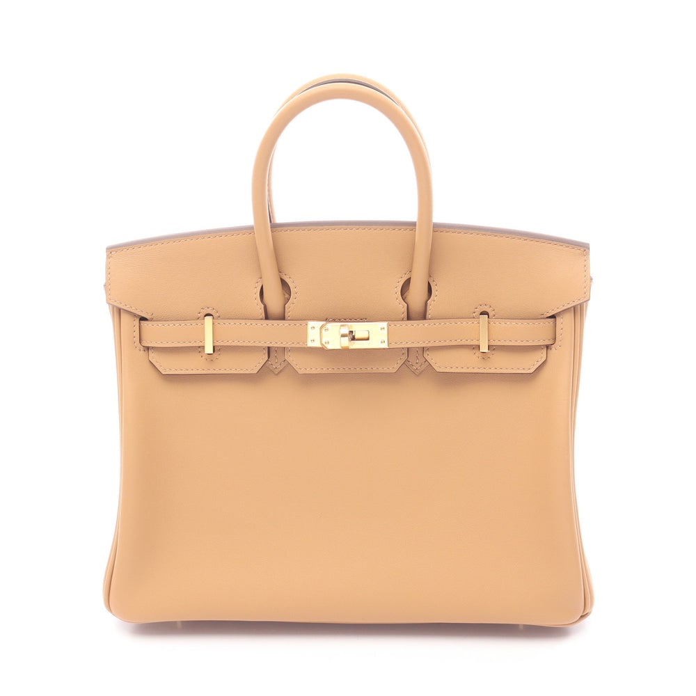 Birkin 25 Sesame Handbag Veau Swift Light brown Gold hardware K stamp: Birkin 25 Sesame Handbag Veau Swift Light brown Gold hardware K stamp