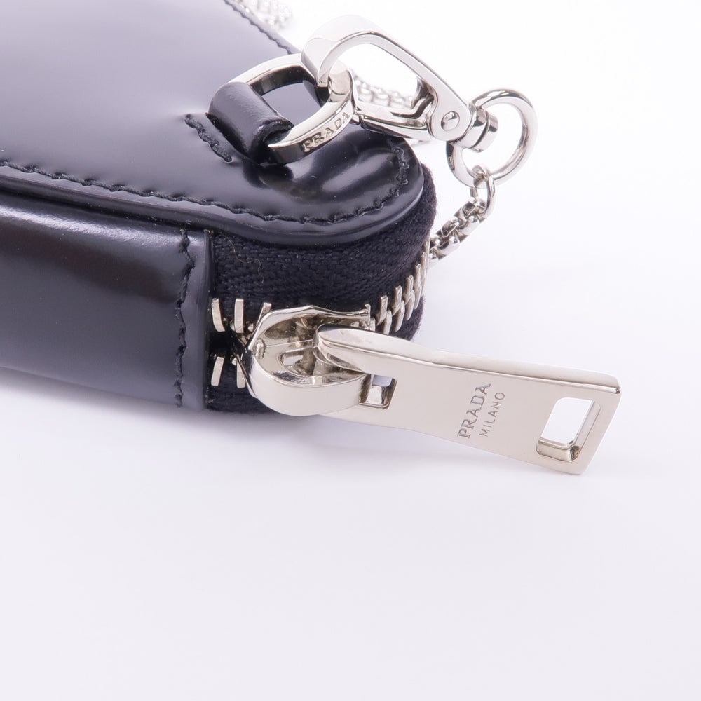 Prada Triangle Mini Pouch Black - 10