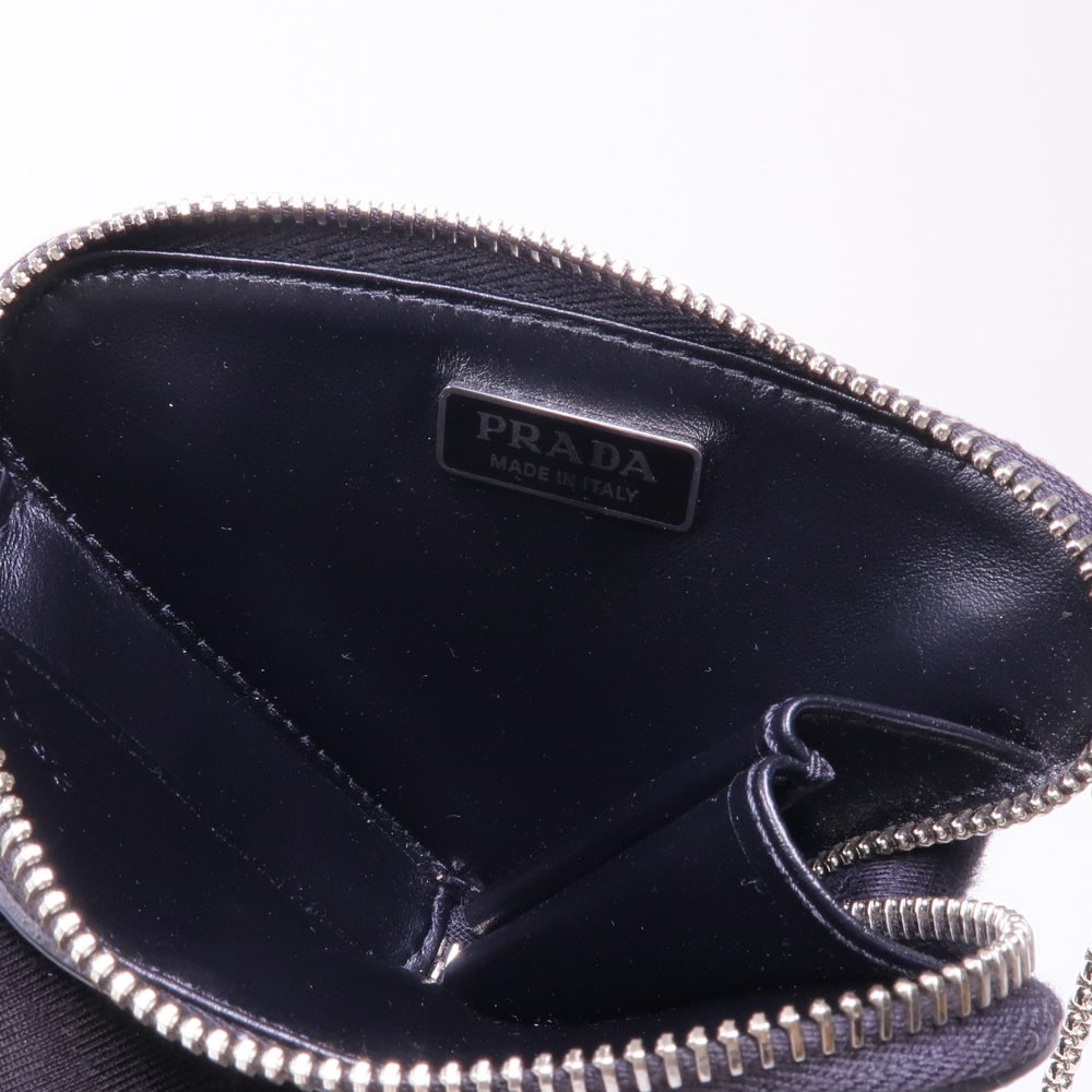 Prada Triangle Mini Pouch Black - 13