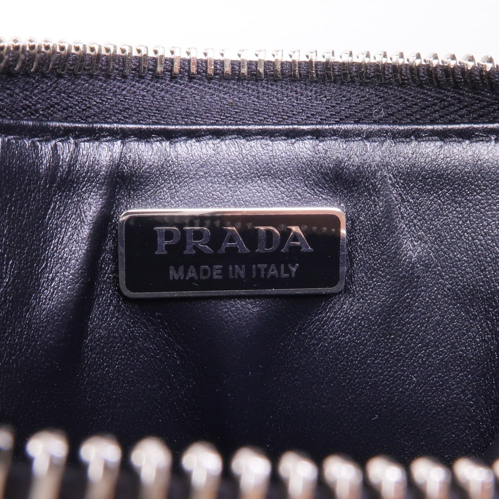 Prada Triangle Mini Pouch Black - 14