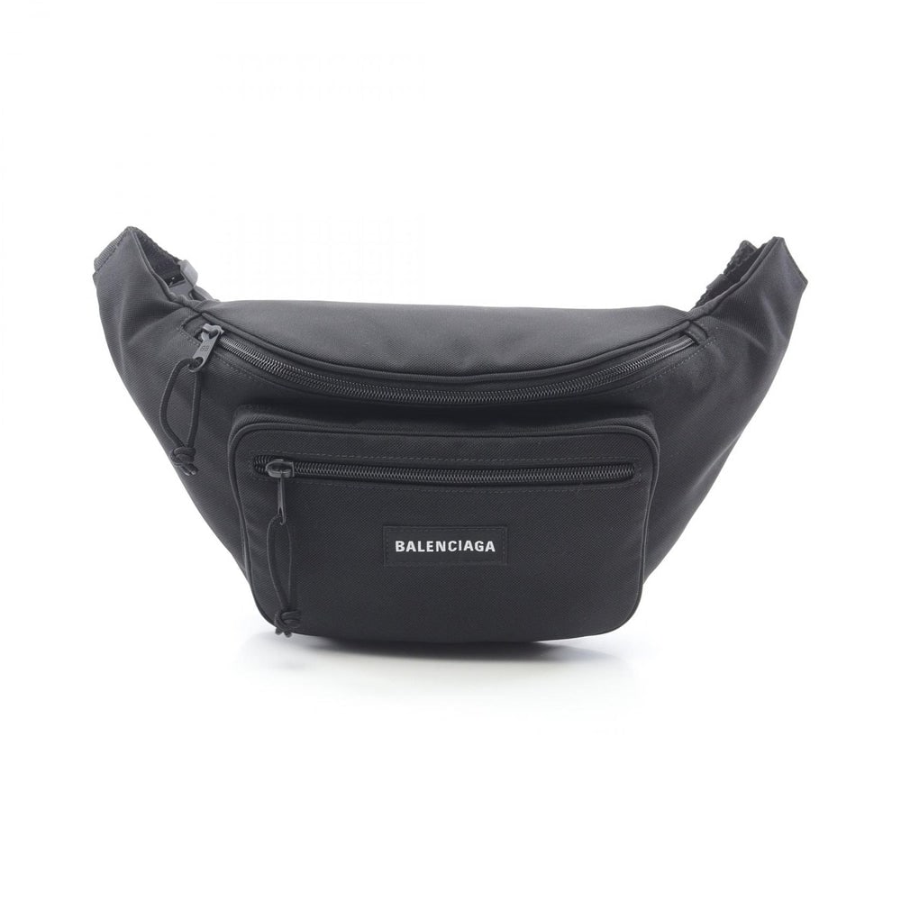 Balenciaga Explorer Body Bag Black: Black and white canvas body bag. Includes storage bag. 19 x 18 x 4 cm.