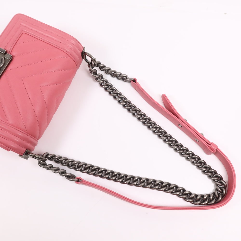 Chanel Boy 20 Chain Pink - 7