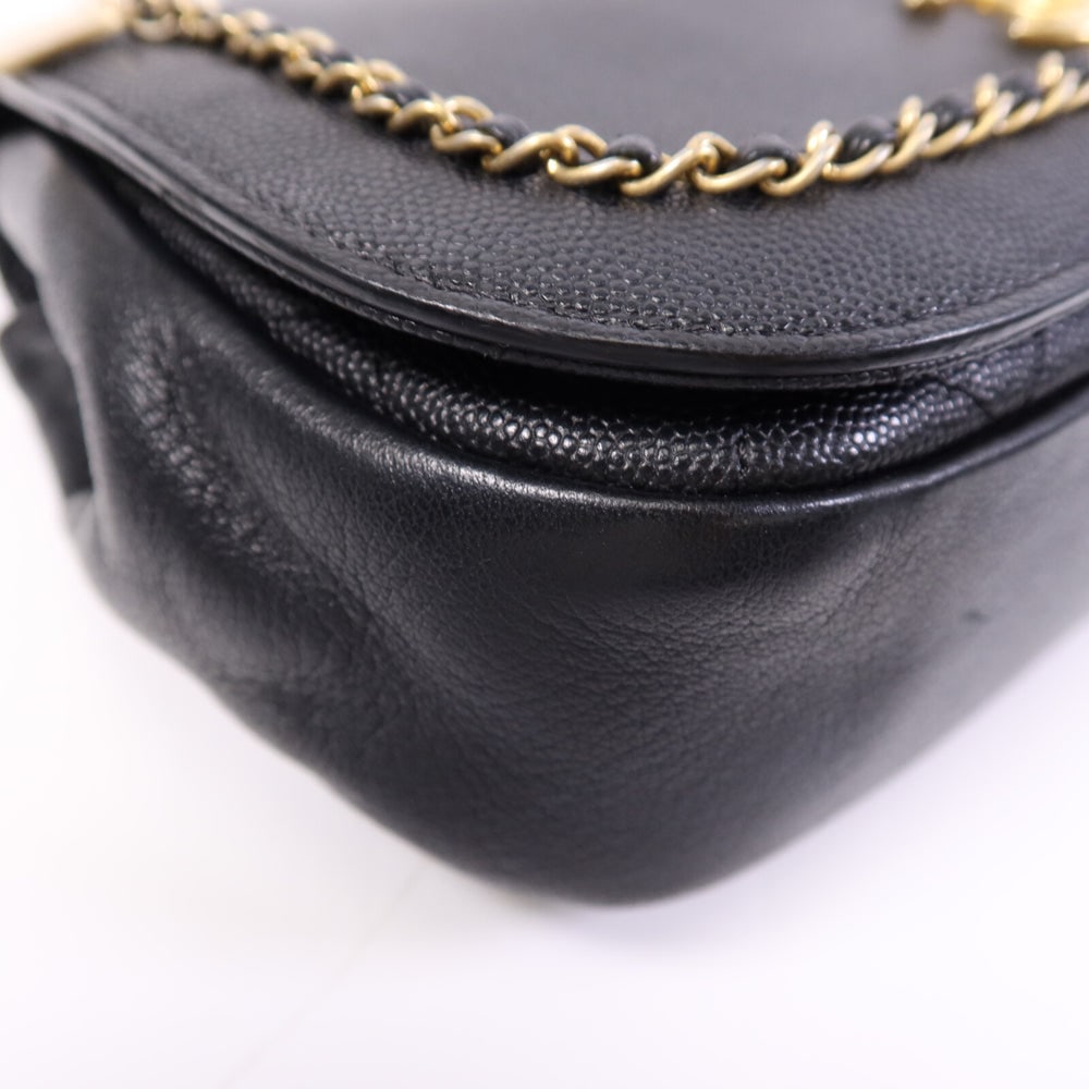 Chanel Chain Shoulder Bag Black - 11