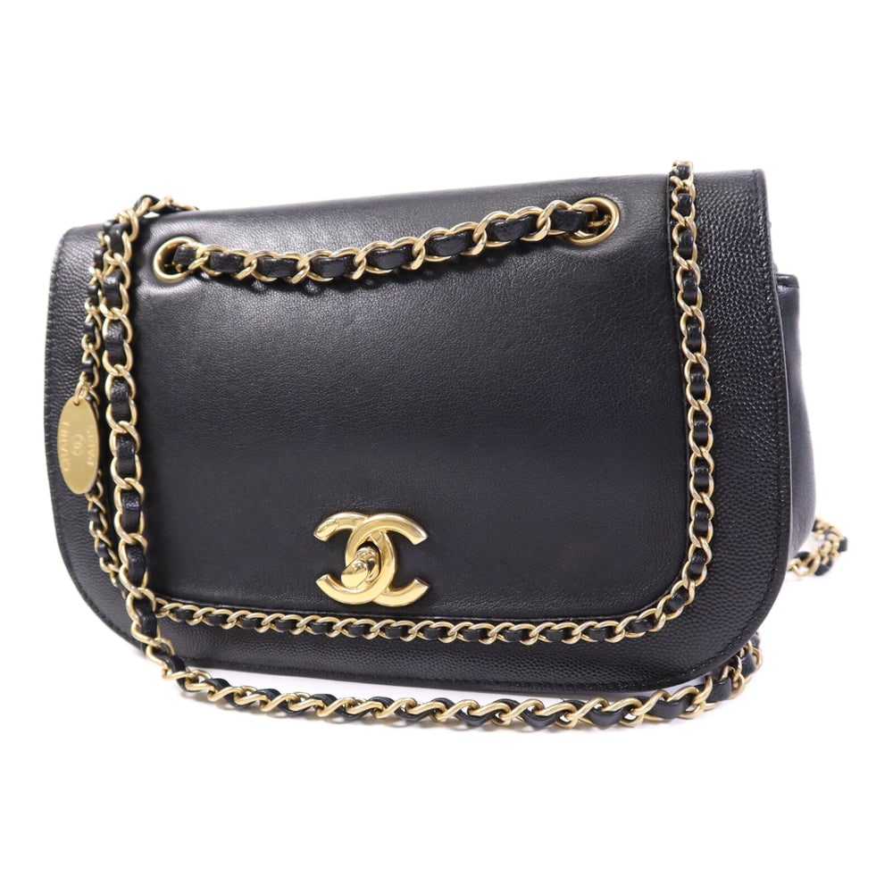 Chanel Chain Shoulder Bag Black - 3