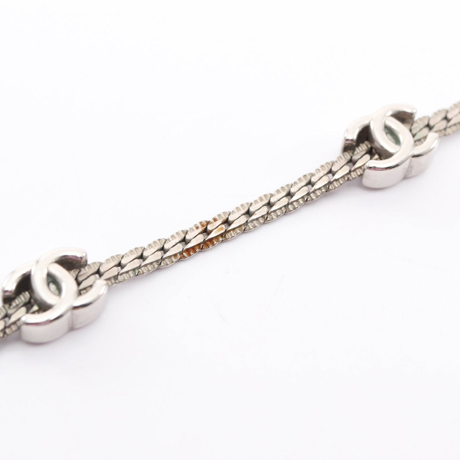 Chanel Coco Mark Silver Necklace - 7