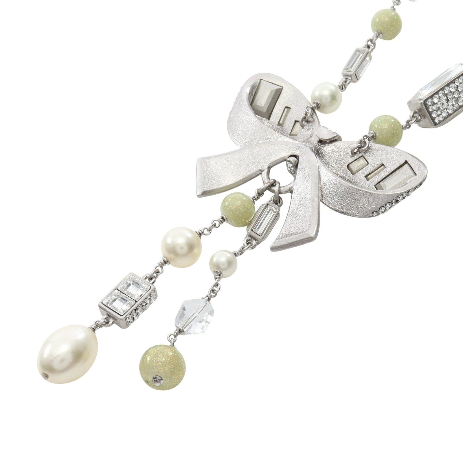 Chanel Ribbon Coco Mark Necklace - 2
