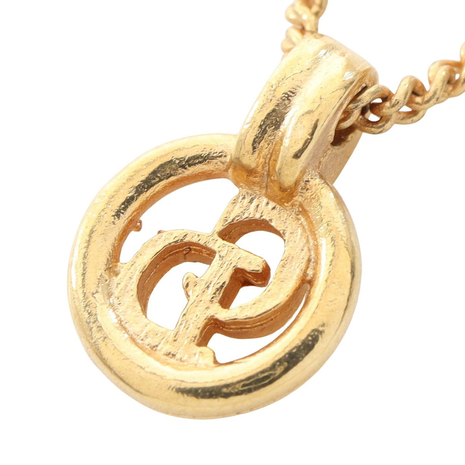 Dior CD Circle GP Gold Necklace - 2