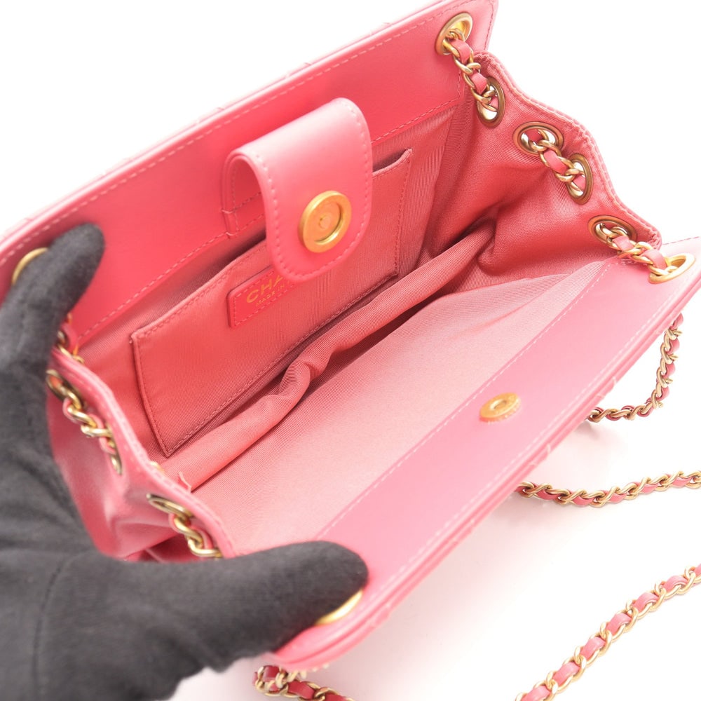 Chanel Coco Mark Chain Bag Pink - 3