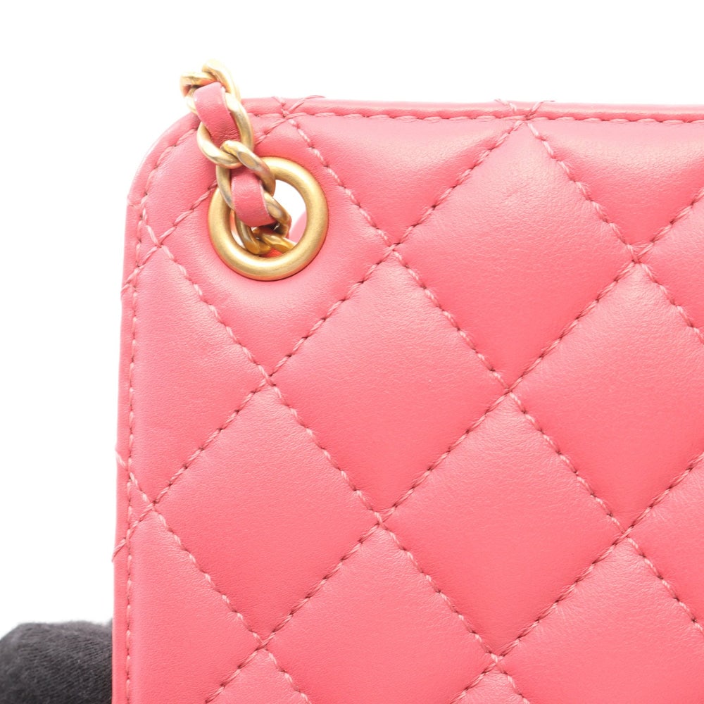 Chanel Coco Mark Chain Bag Pink - 7