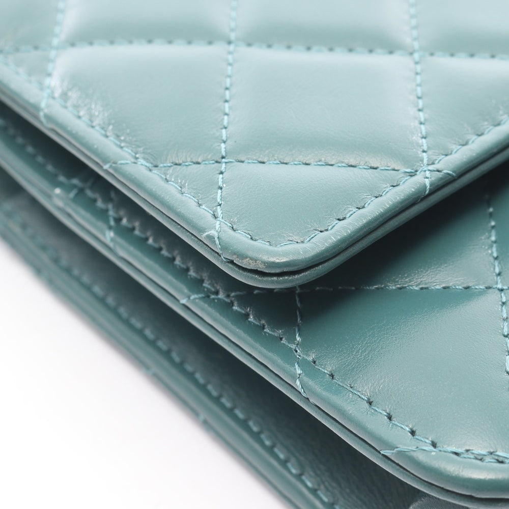 Chanel Chain Wallet Green - 6