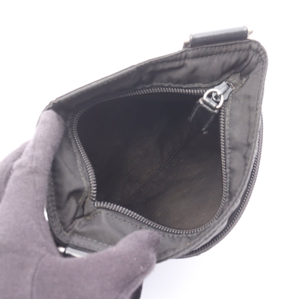 Prada Nylon Leather Shoulder Black - 3