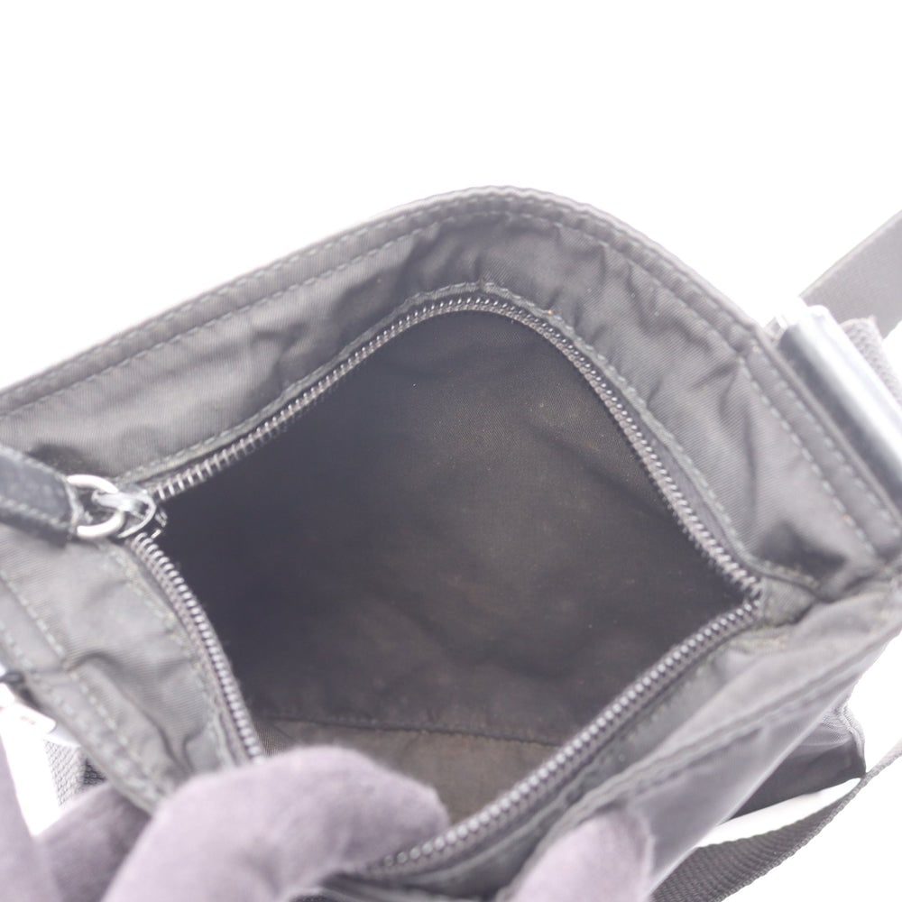 Prada Nylon Leather Shoulder Black - 6