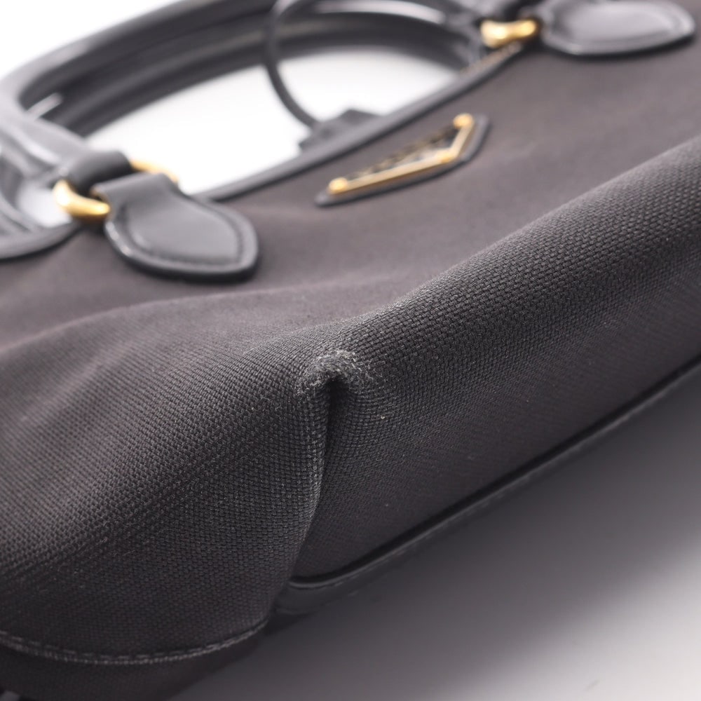 Prada Canvas Handbag Black - 10