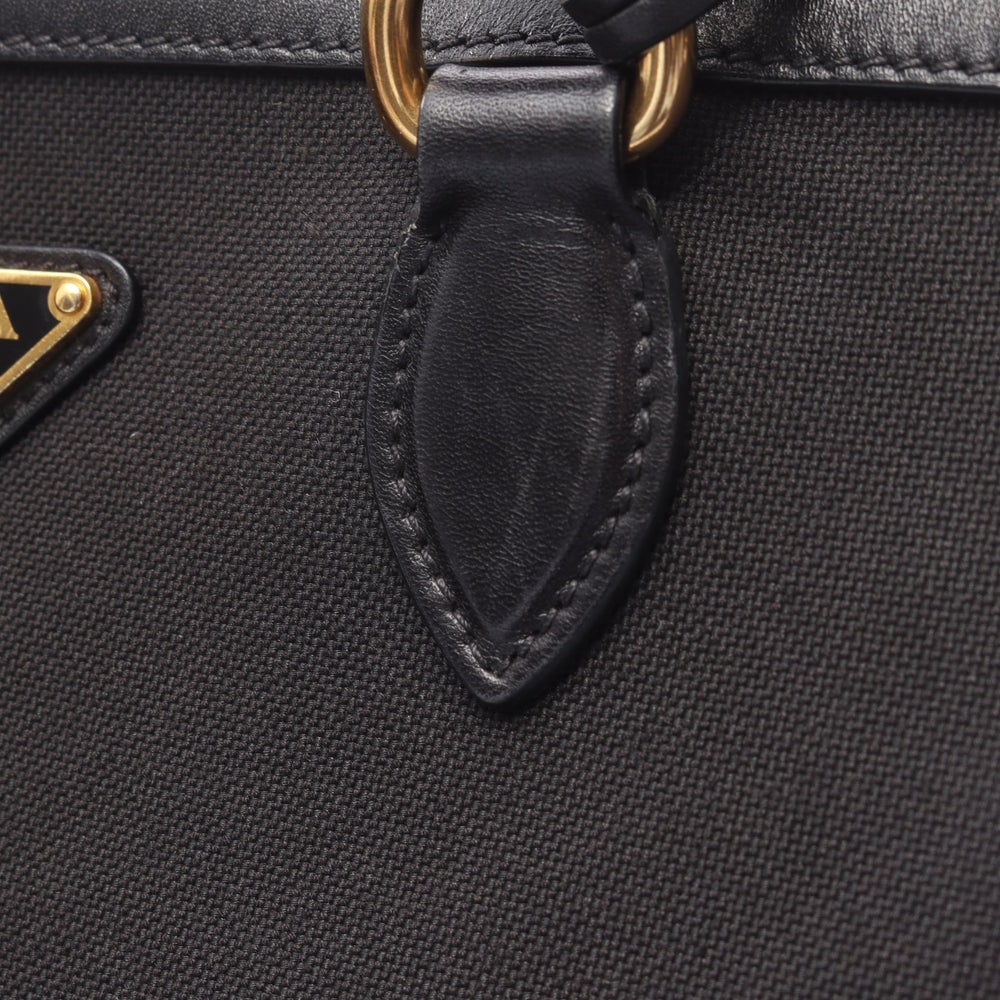 Prada Canvas Handbag Black - 13