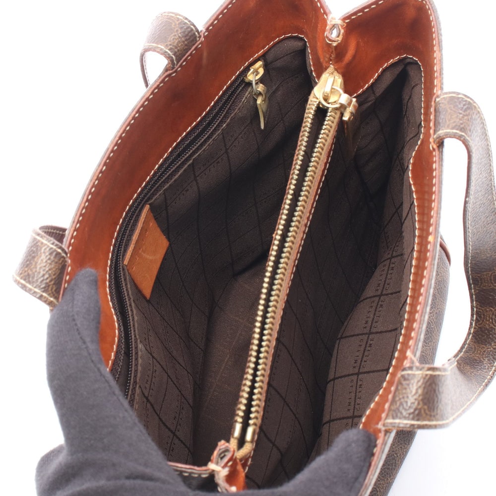 Celine Macadam Mini Tote Dark Brown - 3