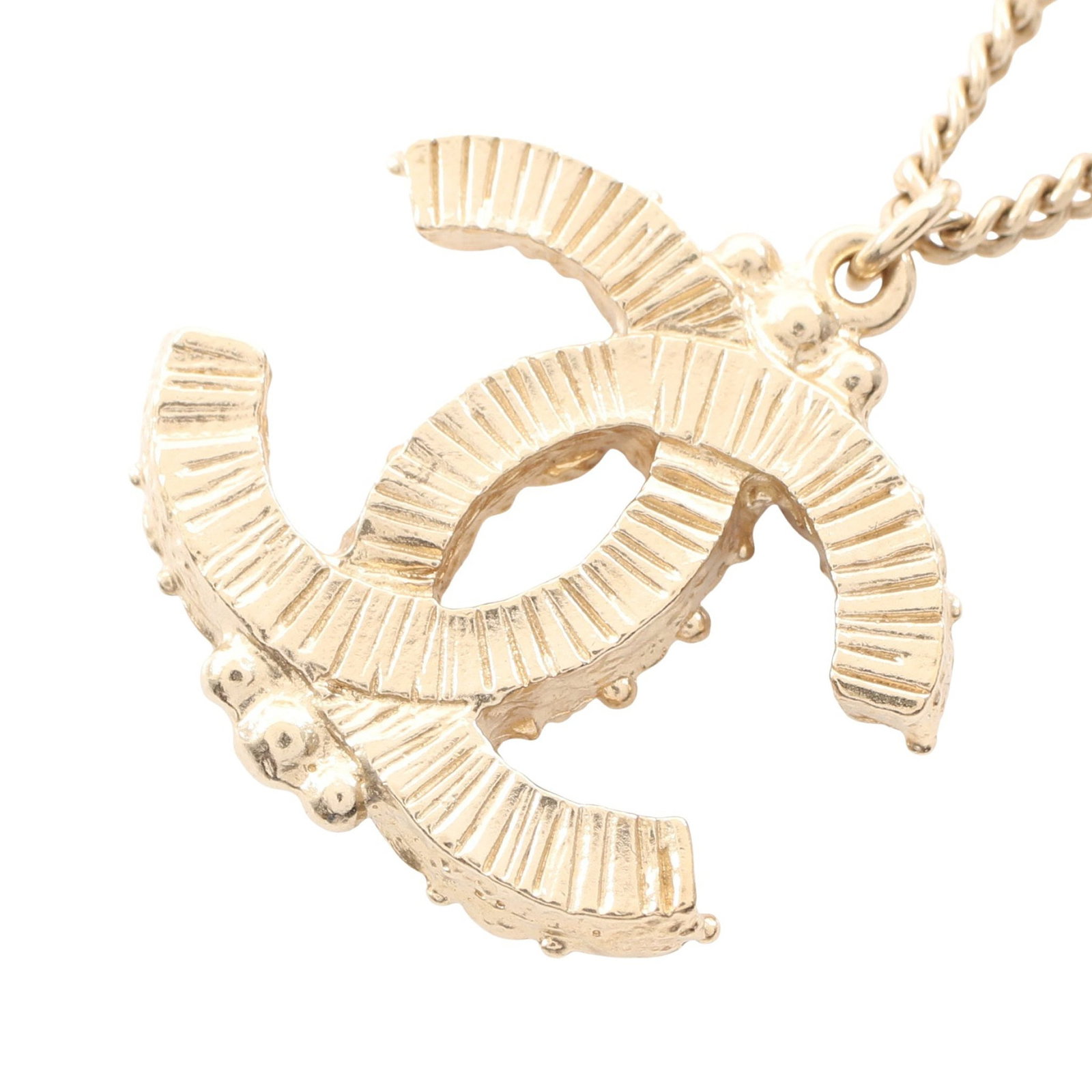 Chanel Coco Mark Rhinestone Gold - 2