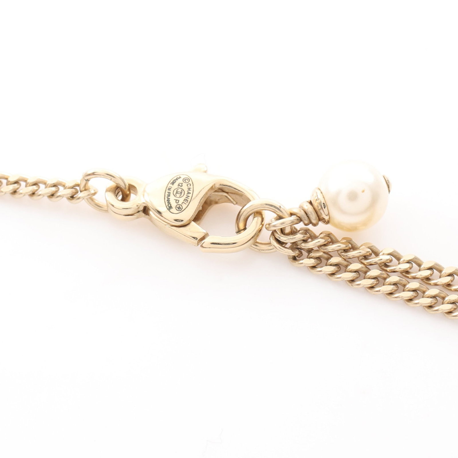 Chanel Coco Mark Rhinestone Gold - 4