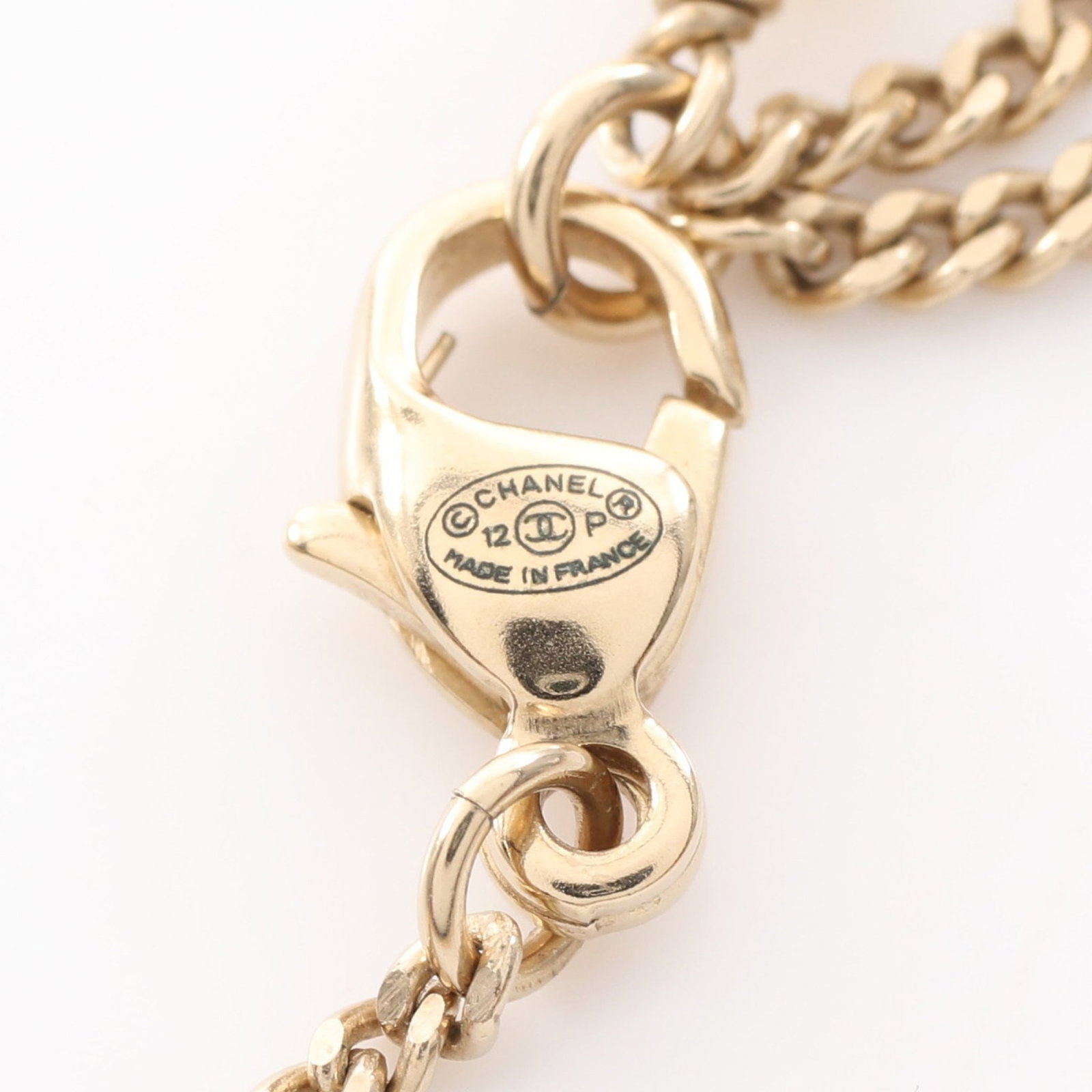 Chanel Coco Mark Rhinestone Gold - 5