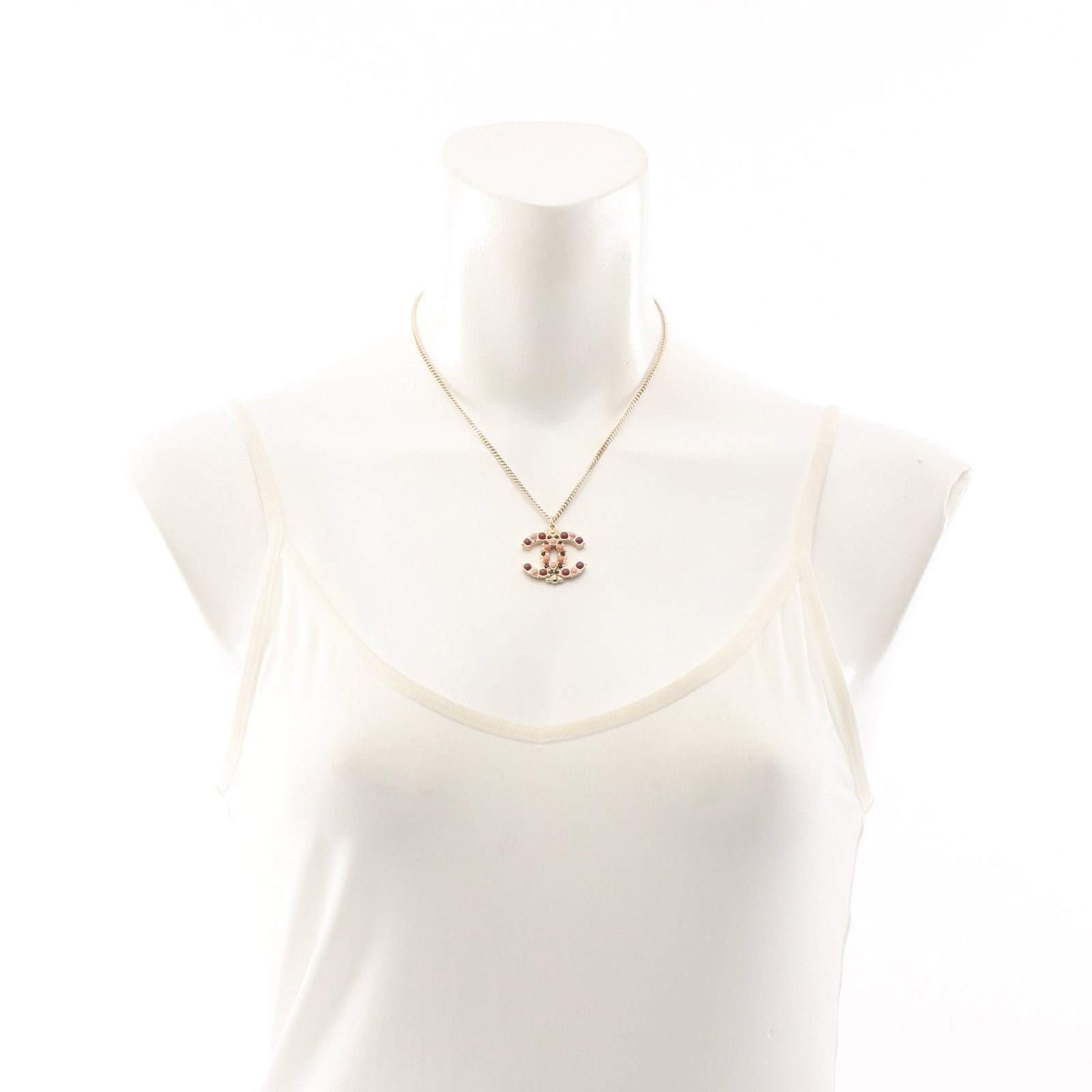Chanel Coco Mark Rhinestone Gold - 6