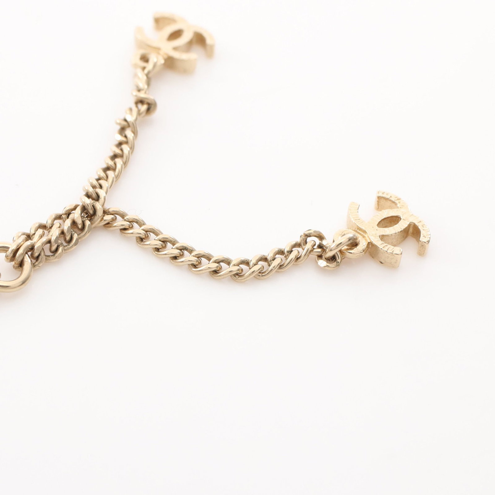 Chanel Coco Mark Rhinestone Gold - 7
