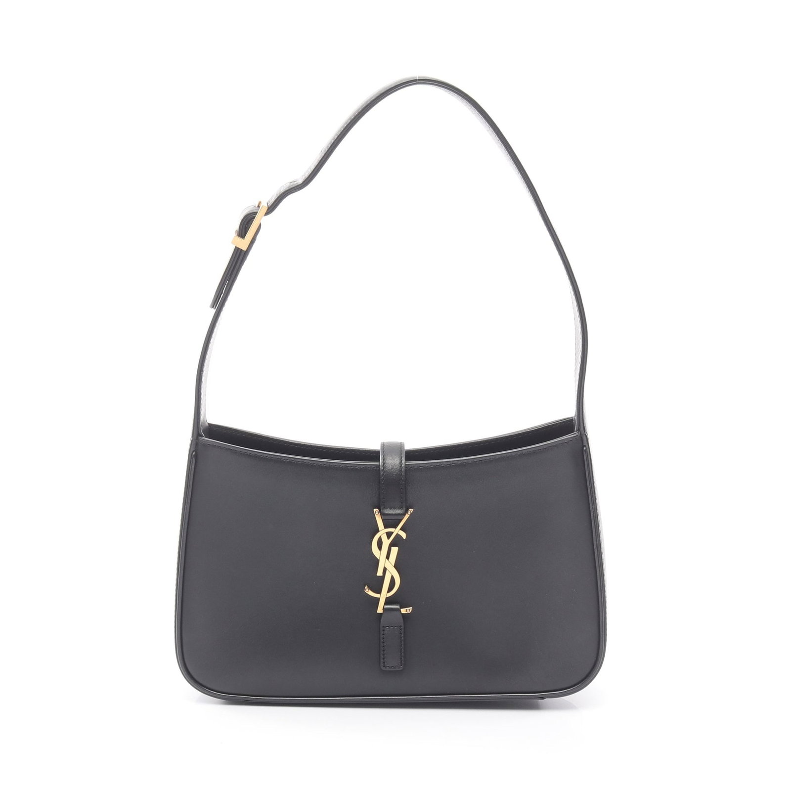Saint Laurent Le 5 A 7 Black: Le 5 A 7 handbag in black leather. Size 24 x 14 x 6 cm. Handle 43-48 cm.