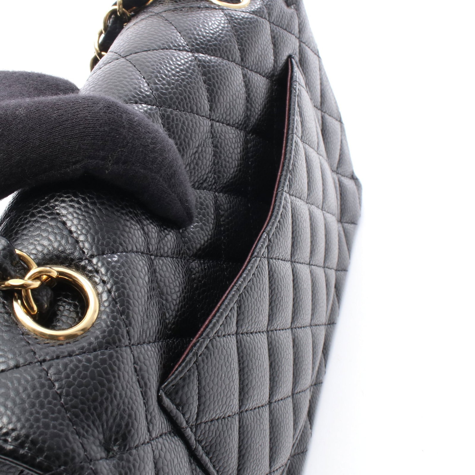 Chanel Double Flap Black Caviar - 6