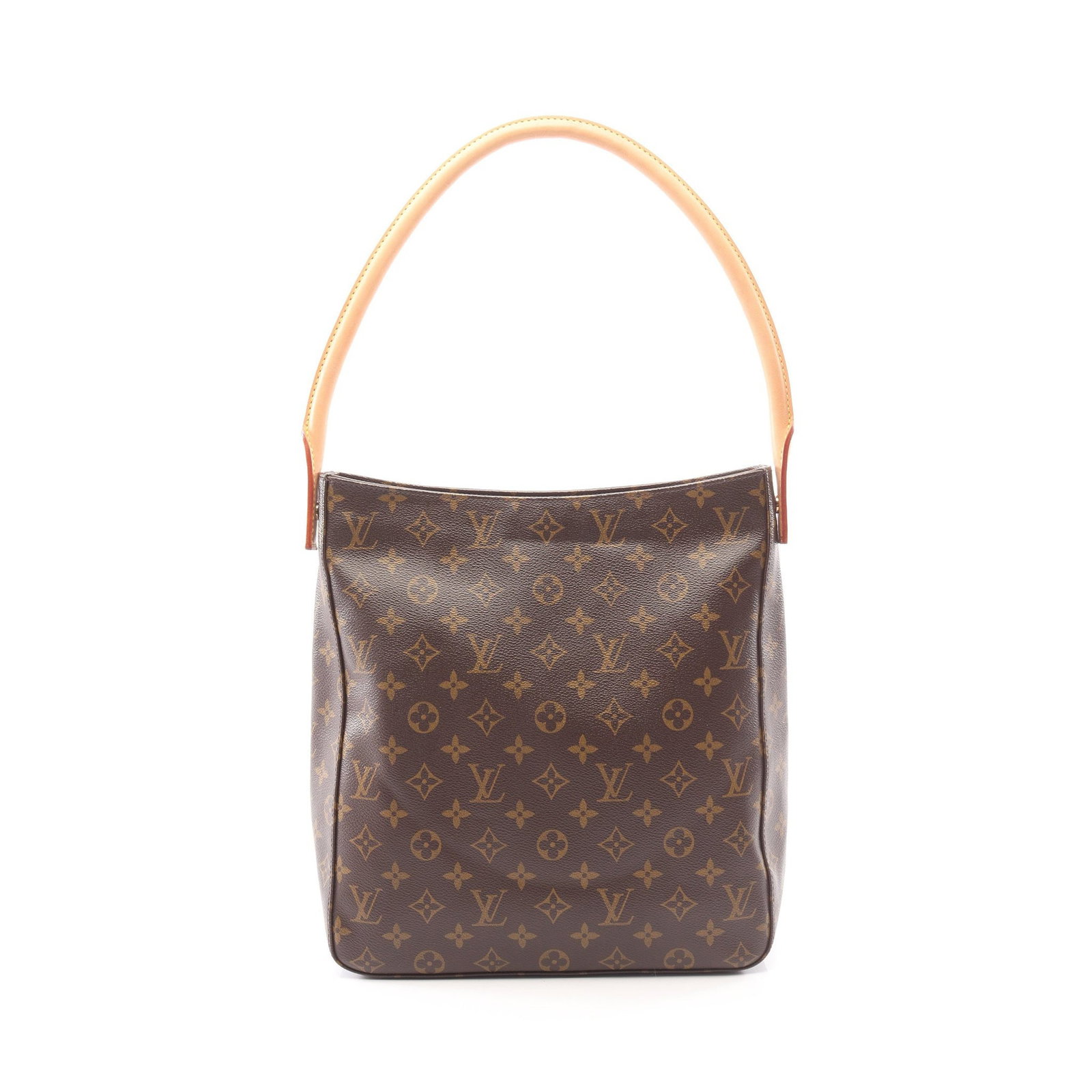 Louis Vuitton Looping GM Monogram: Looping GM shoulder bag in brown Monogram canvas. Size 28.5 x 31 x 11 cm.