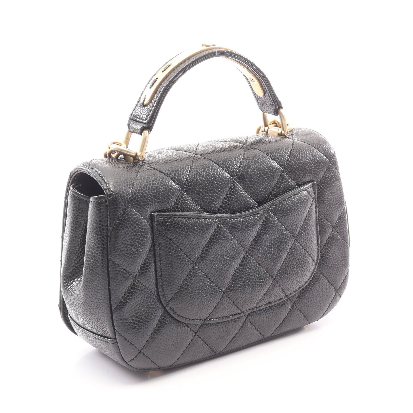 Chanel Top Handle Flap Black - 2
