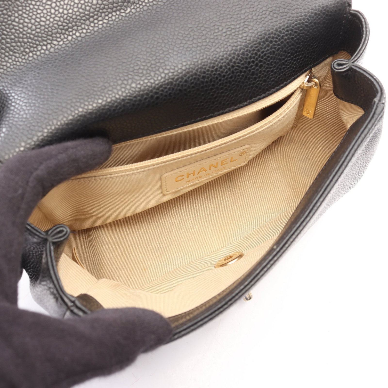 Chanel Top Handle Flap Black - 3