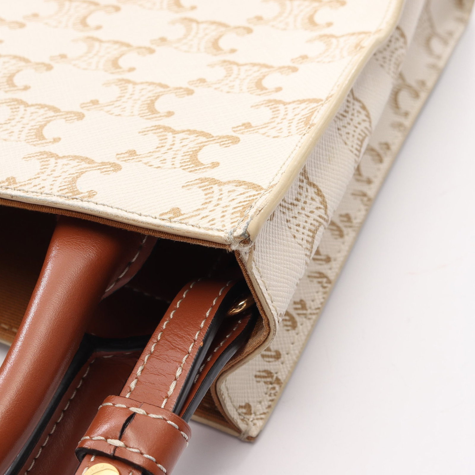 Celine Mini Vertical Cabas Off White - 12