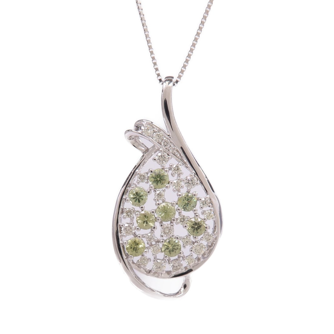 Demantoid Garnet Diamond Platinum - 3