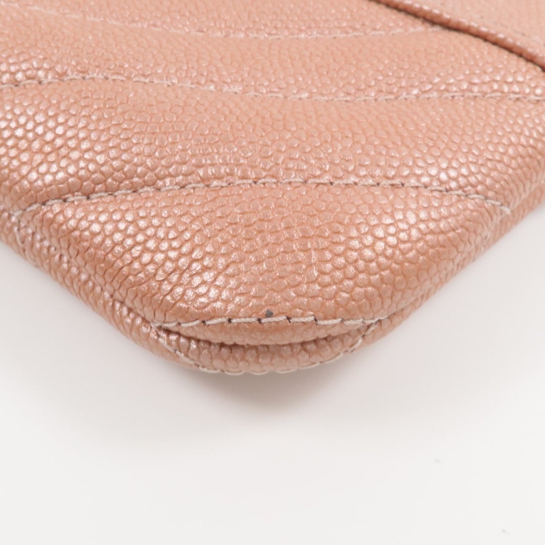 Chanel Zip Mini Pouch Dusty Pink - 13