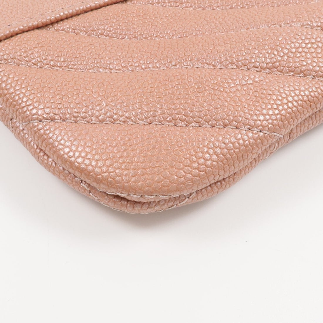 Chanel Zip Mini Pouch Dusty Pink - 14