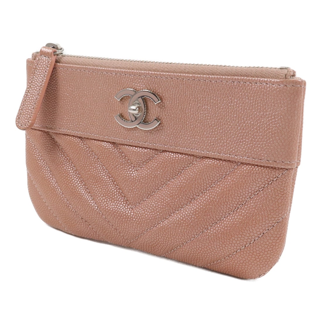 Chanel Zip Mini Pouch Dusty Pink - 2