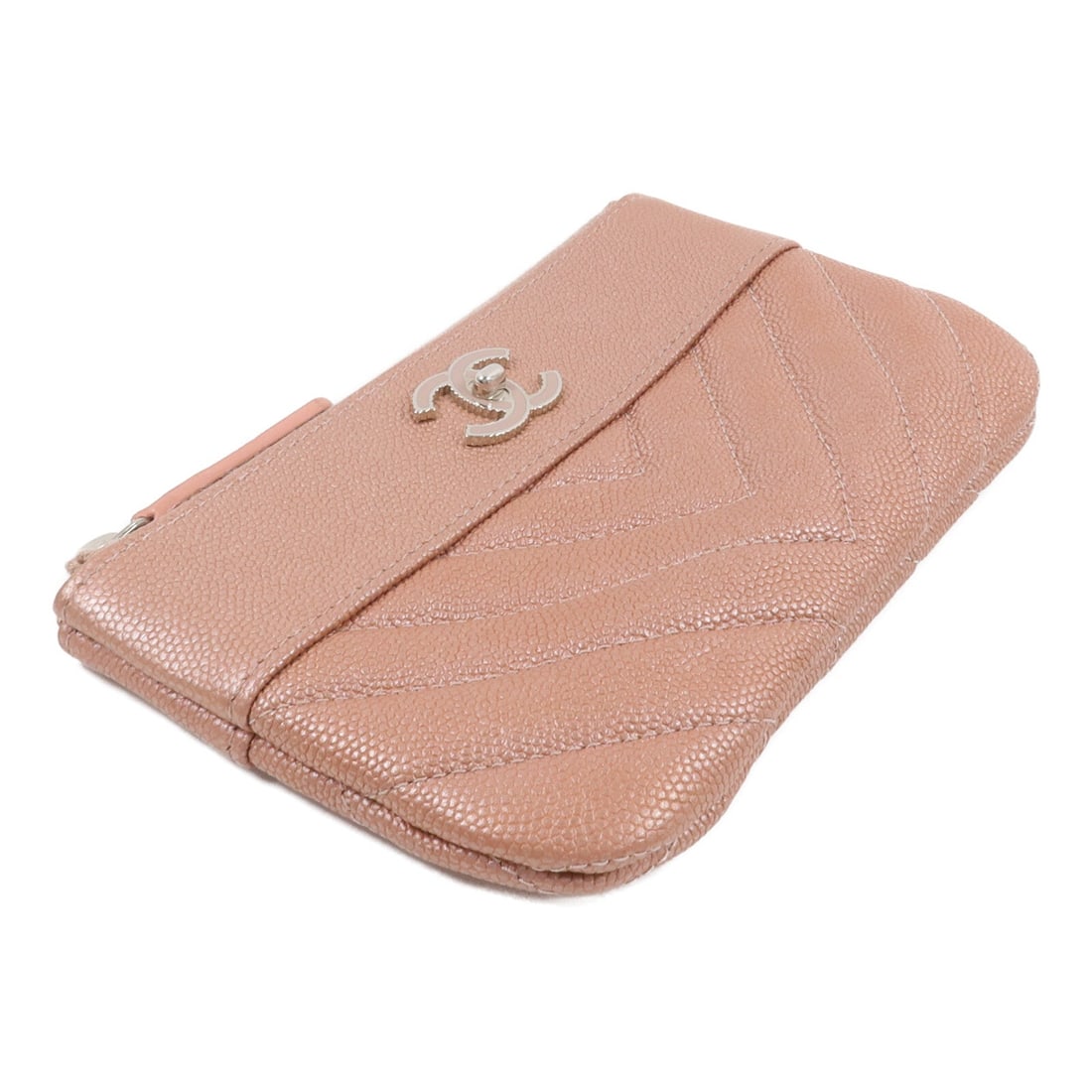 Chanel Zip Mini Pouch Dusty Pink - 4
