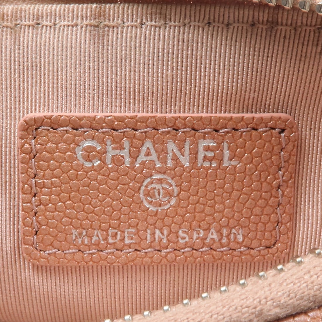 Chanel Zip Mini Pouch Dusty Pink - 7