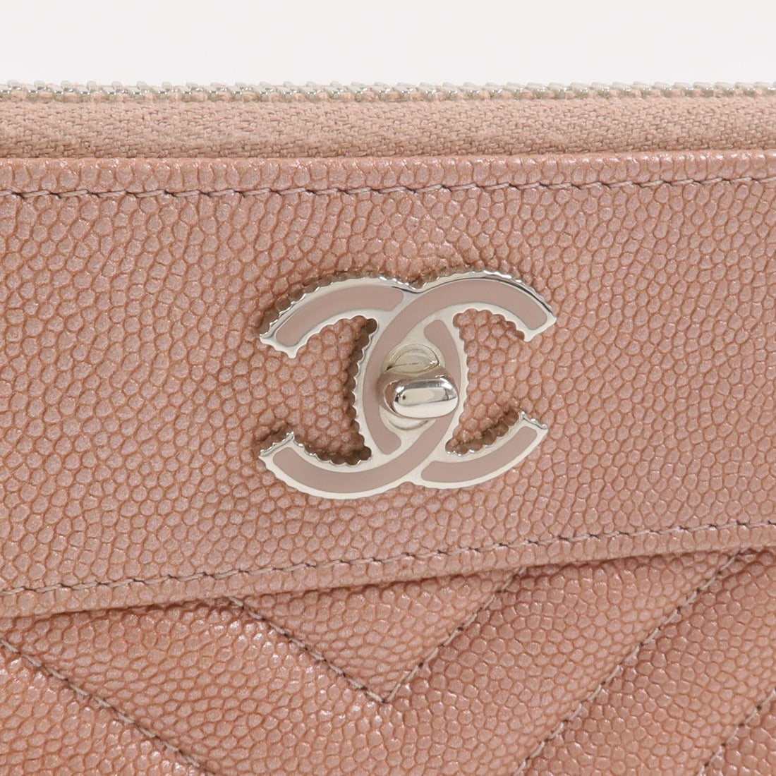 Chanel Zip Mini Pouch Dusty Pink - 9