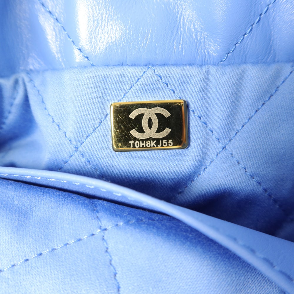 Chanel 22 Mini Blue - 7