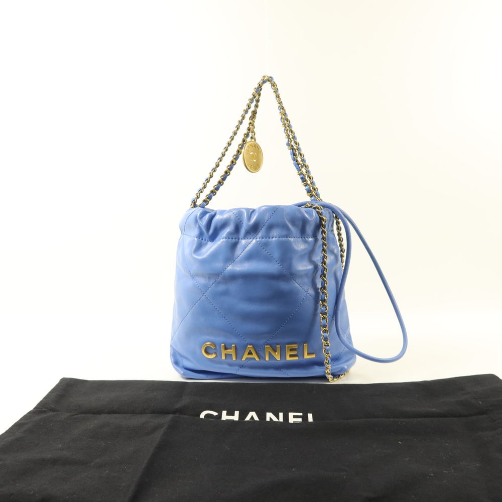 Chanel 22 Mini Blue - 9