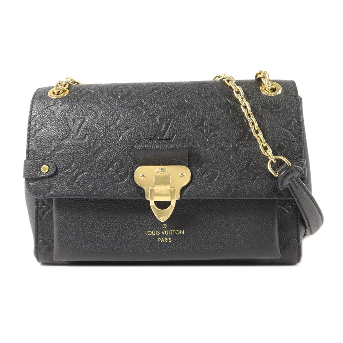 Louis Vuitton Vavin PM Black: Black monogram empreinte shoulder bag.