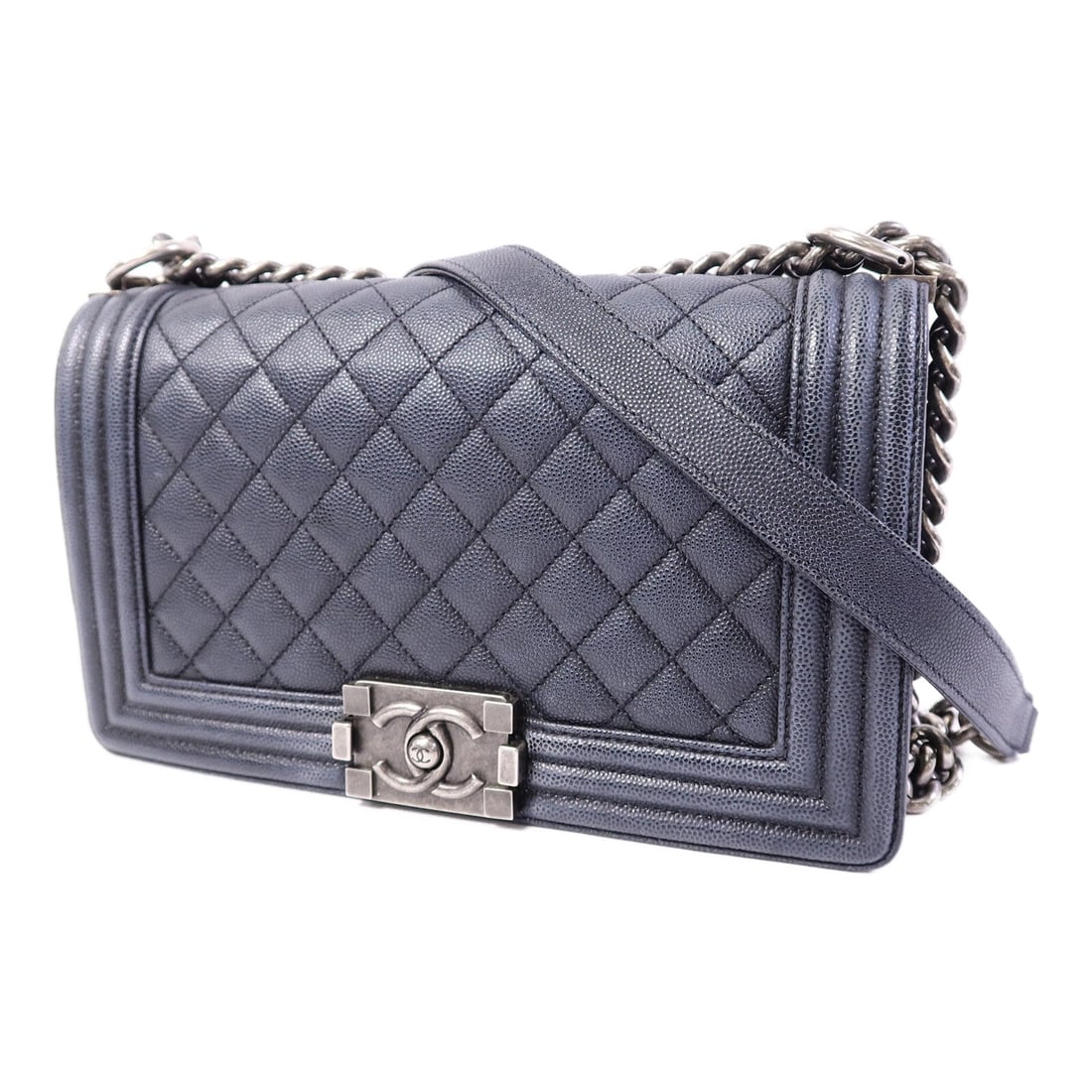 Chanel Boy 25 Dark Grey - 3