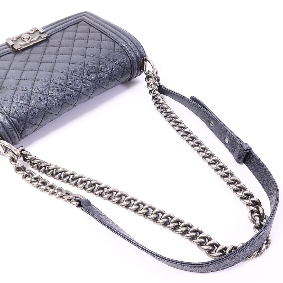 Chanel Boy 25 Dark Grey - 9
