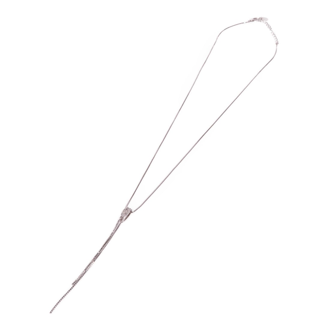 Diamond Necklace 18K White Gold - 3