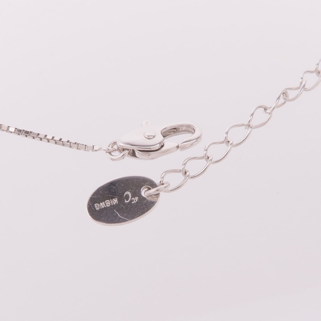 Diamond Necklace 18K White Gold - 5