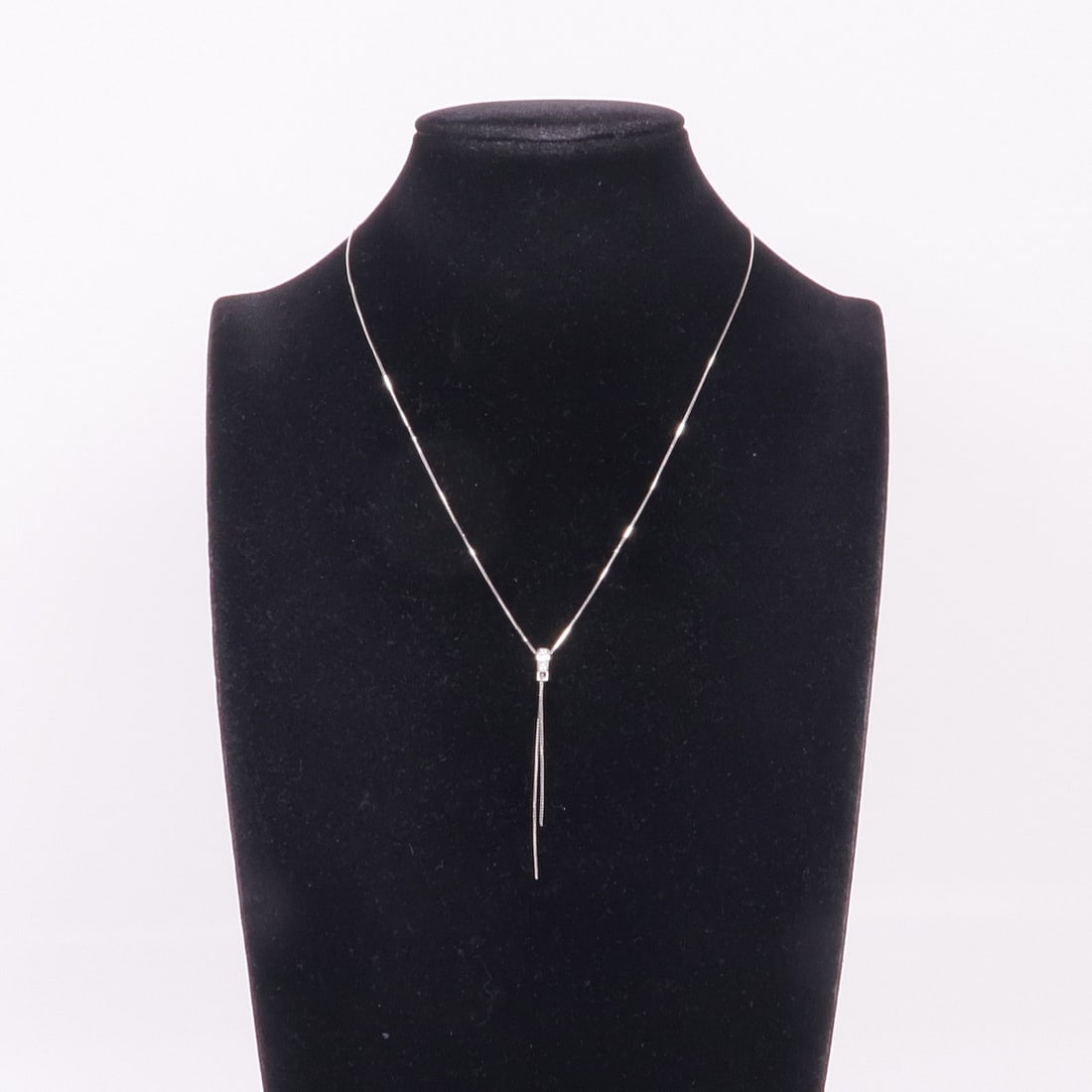 Diamond Necklace 18K White Gold - 7